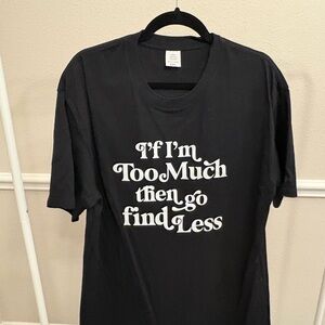 Size XXL Black Graphic T-Shirt